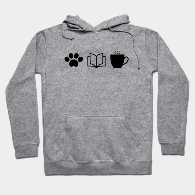 Dogs, Books and Coffee Cute Gift 2020 Hoodie by Zen Cosmos Official